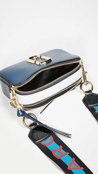 Кожаная сумка Marc Jacobs The Snapshot Blue Sea Multi 1004 фото