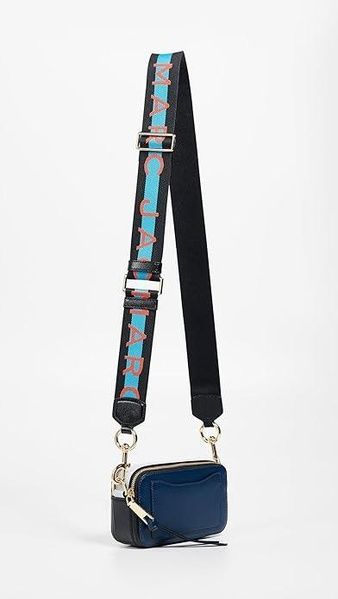 Кожаная сумка Marc Jacobs The Snapshot Blue Sea Multi 1004 фото