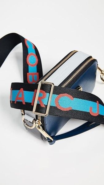 Кожаная сумка Marc Jacobs The Snapshot Blue Sea Multi 1004 фото