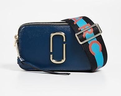 Кожаная сумка Marc Jacobs The Snapshot Blue Sea Multi 1004 фото