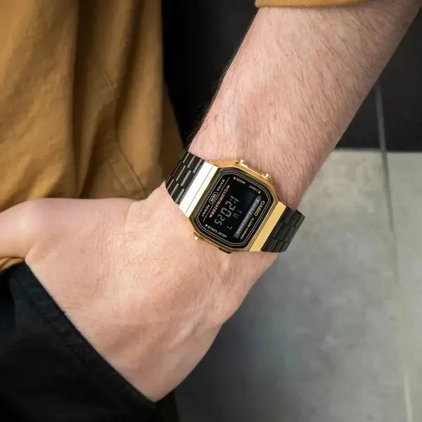 Мужские часы Casio Vintage Iconic A168WEGB-1BEF wtchs_29096 фото