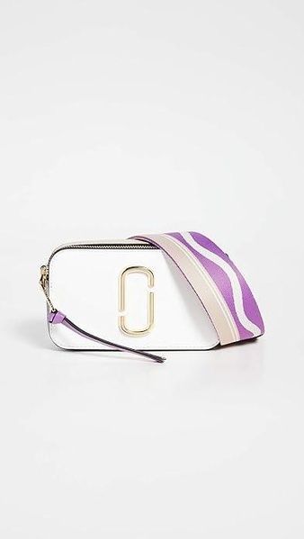 Кожаная сумка Marc Jacobs The Snapshot New Moon White Multi 1019 фото