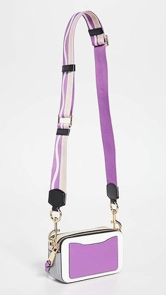 Кожаная сумка Marc Jacobs The Snapshot New Moon White Multi 1019 фото