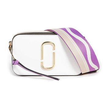 Кожаная сумка Marc Jacobs The Snapshot New Moon White Multi 1019 фото