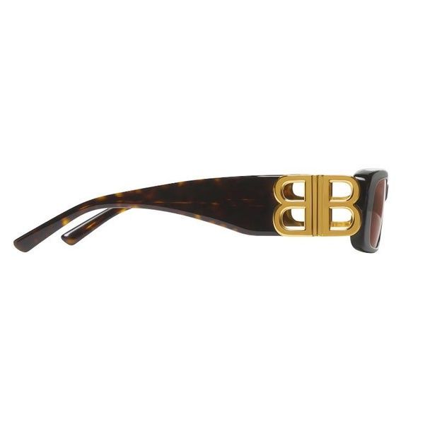 Солнцезащитные очки женские Balenciaga Dynasty Rectangle Sunglasses Brown 1139 фото