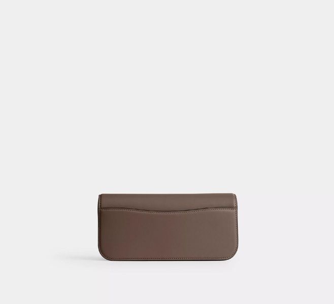 Сумка кожаная Coach Idol Bag 23 коричневая 1076 фото