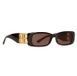 Солнцезащитные очки женские Balenciaga Dynasty Rectangle Sunglasses Brown 1139 фото 4