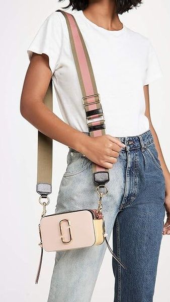 Кожаная сумка Marc Jacobs The Snapshot New Rose Multi 1009 фото