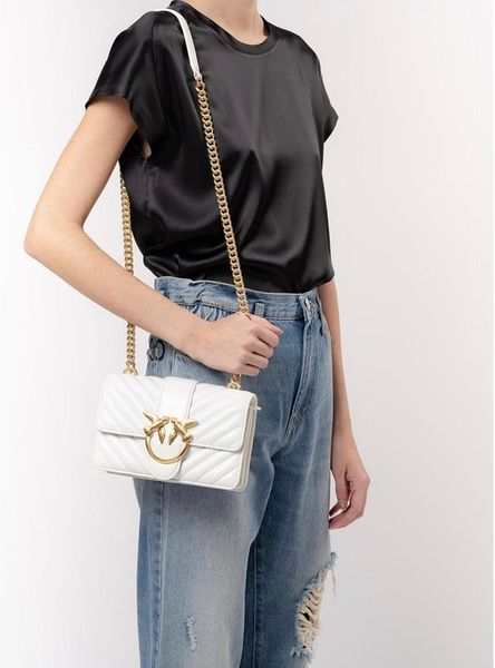 Сумка кросс-боди Pinko Mini Love Bag Icon V Quilt White (0062) 80212738 фото
