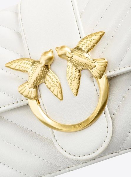 Сумка кросс-боди Pinko Mini Love Bag Icon V Quilt White (0062) 80212738 фото