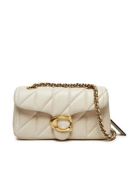 Сумка Coach Tabby Shoulder Bag 20 With Pillow Quilting Brass/Chalk 195031264160 фото