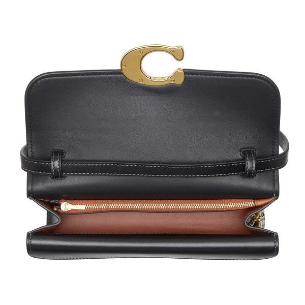 Сумка шкіряна Coach Idol Bag 23 чорна 1068 фото