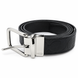 Чоловічий двосторонній шкіряний ремінь Coach Harness Signature Embossed Leather Cut-To-Size Reversible Belt, чорний 886382956605  фото 1