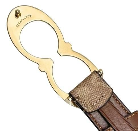Ремень Coach Signature Buckle Belt коричневый 889532138869 фото