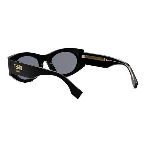 Сонцезахисні окуляри жіночі Fendi Roma Schwarze ovale Sonnenbrille 1167 фото