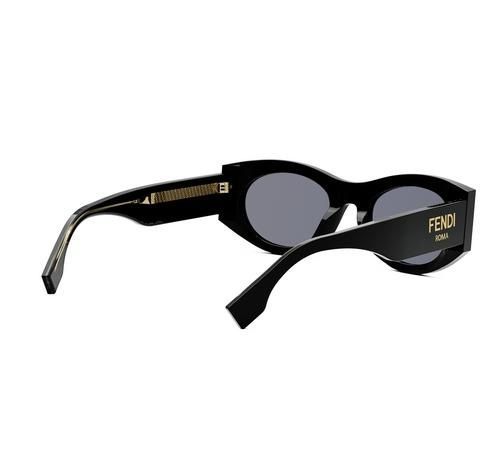 Сонцезахисні окуляри жіночі Fendi Roma Schwarze ovale Sonnenbrille 1167 фото