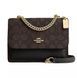 Женская сумка Coach Mini Klare Crossbody Bag In Signature Canvas темно-коричневая 196395556229 фото 1