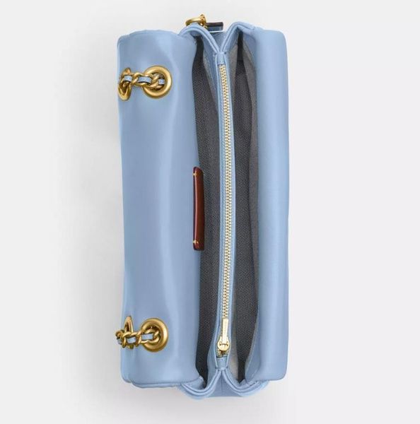 Сумка Coach Tabby Shoulder Bag 26 With Pillow Quilting Brass/Bluebell 195031264139 фото
