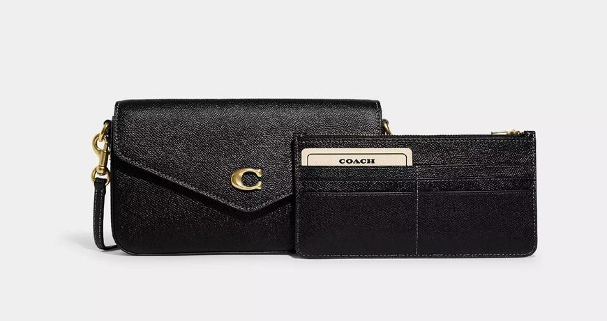 Сумка Coach Wyn Crossbody Bag чёрная 1083 фото