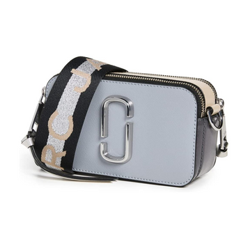 Кожаная сумка Marc Jacobs The Snapshot Wolf Grey Multi 1006 фото