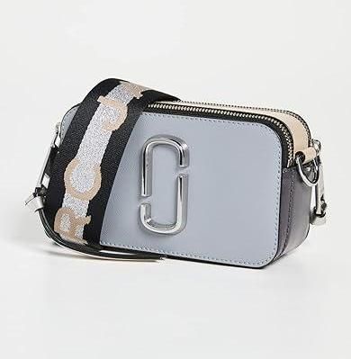 Шкіряна Сумка Marc Jacobs The Snapshot Wolf Grey Multi 1006 фото