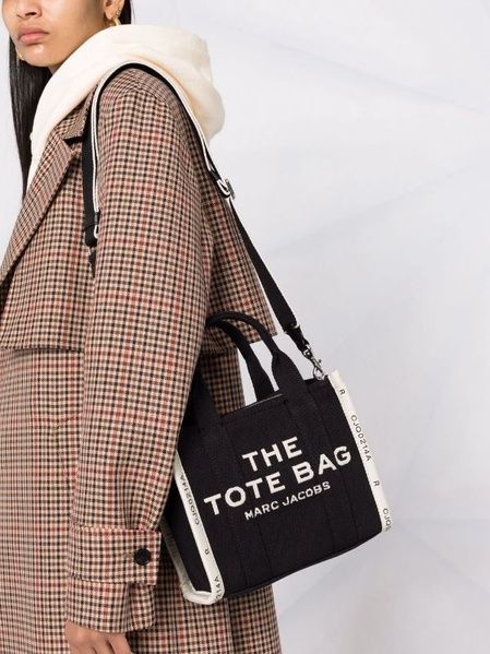 Жіноча сумка тоут Marc Jacobs Jacquard Small Tote Bag Black 191267950259 фото