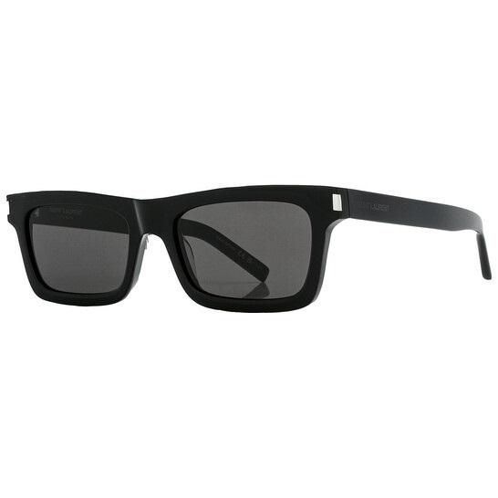 Солнцезащитные очки женские Saint Laurent Black Rectangular Ladies Sunglasses 1142 фото