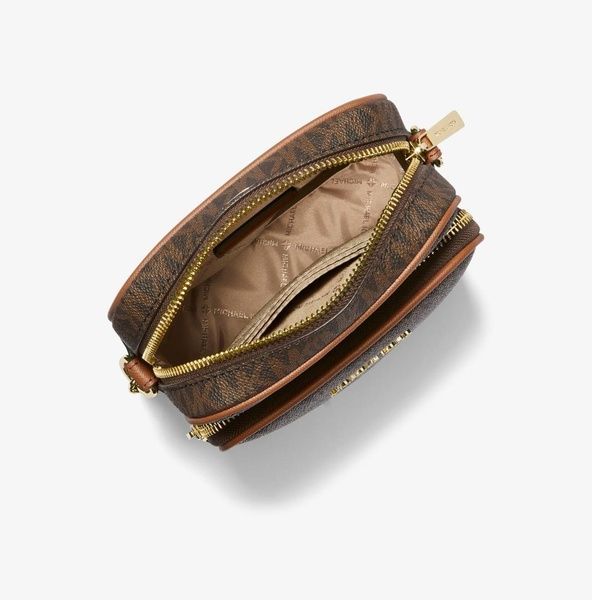Женская сумка Michael Kors Jet Set Travel Medium logo crossbody bag Brown 194900655757 фото