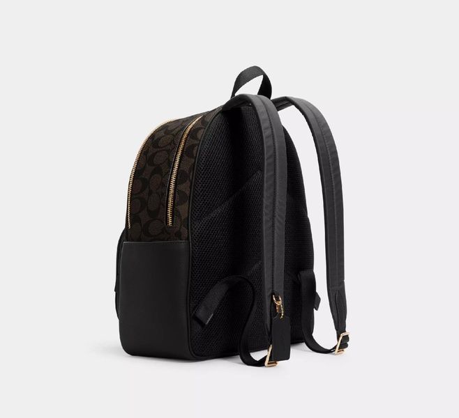 Рюкзак кожаный Coach Court Backpack In Signature Canvas 1081 фото