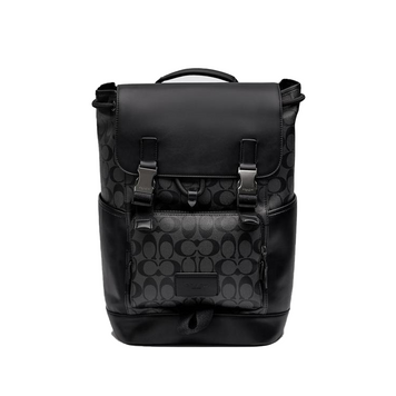 Рюкзак кожаный Coach Track Backpack In Signature Canvas 1062 фото