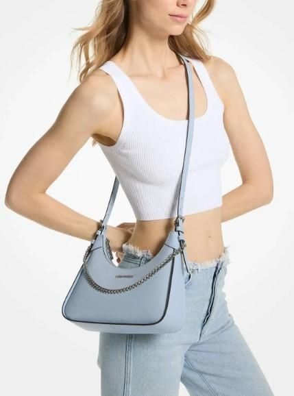 Сумка женская Michael Kors Medium Wilma Leather Bag Blue 196163698830 фото