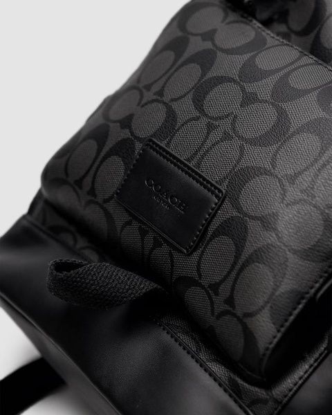 Рюкзак кожаный Coach Track Backpack In Signature Canvas 1062 фото