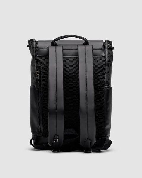 Рюкзак кожаный Coach Track Backpack In Signature Canvas 1062 фото