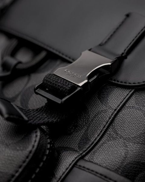 Рюкзак кожаный Coach Track Backpack In Signature Canvas 1062 фото
