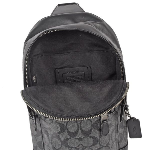 Сумка кожаная Coach West Pack Signature Canvas мужская 1027 фото