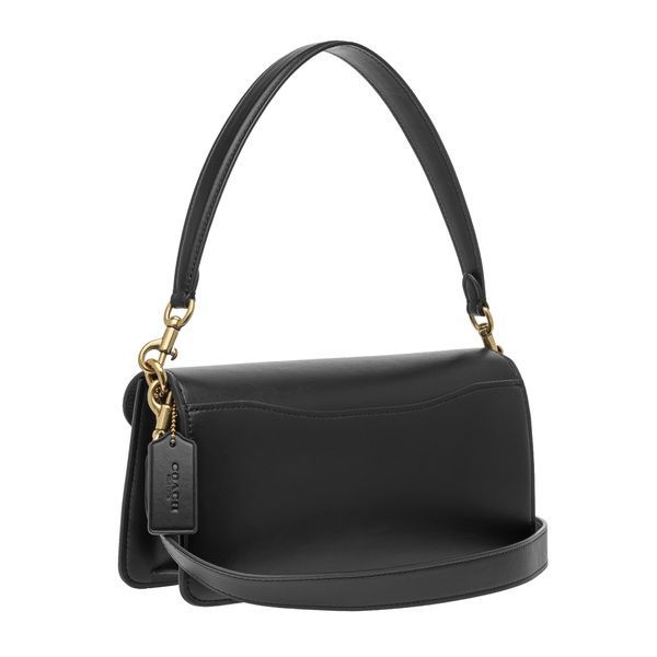 Сумка кожаная женская Coach Coach Tabby Shoulder Bag 26 With Signature Canvas Tan Black 1080 фото