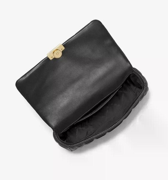 Сумка женская Michael Kors Tribeca Large Quilted Leather Shoulder Bag Black 196237506962 фото