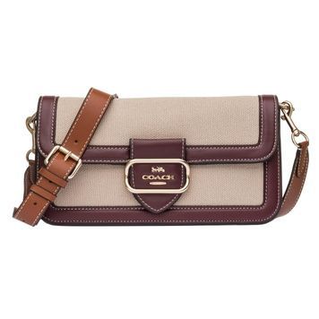 Женская сумка через плечо Coach Large Morgan Square Crossbody Bag CR330-GOLD/NATURAL MULTI фото