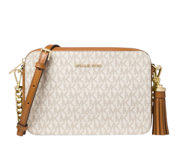 Женская сумка Michael Kors Ginny Medium Logo Crossbody Vanilla b31101 фото