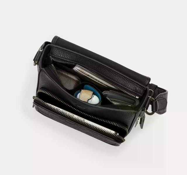 Сумка Coach Sullivan Flap Crossbody Bag In Signature Canvas черная 196395674176 фото