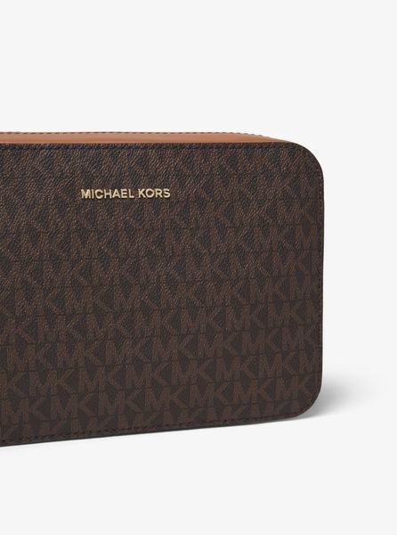 Жіноча сумка Michael Kors Ginny Medium Logo Crossbody Brown 192317878035 фото