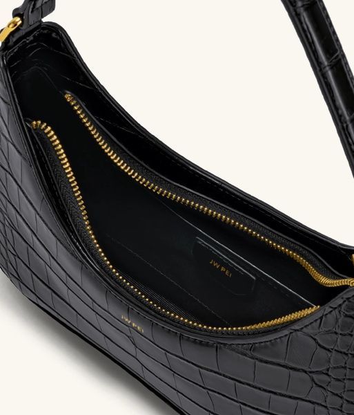 Сумка женская JW PEI Ruby Shoulder Bag чёрная (0047) 77672468 фото