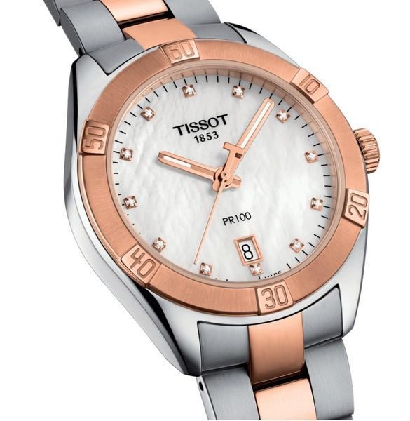 Женские часы Tissot PR 100 Sport Chic T101.910.22.116.00 36 mm wtchs_29086 фото