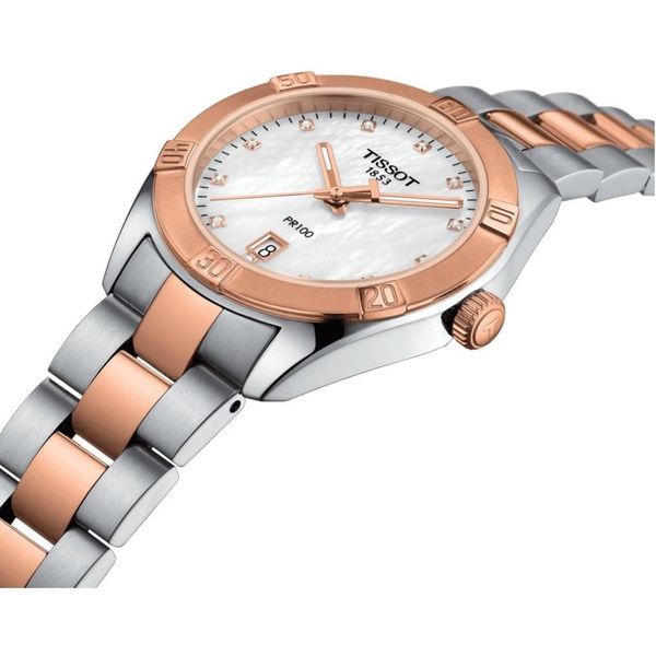 Женские часы Tissot PR 100 Sport Chic T101.910.22.116.00 36 mm wtchs_29086 фото