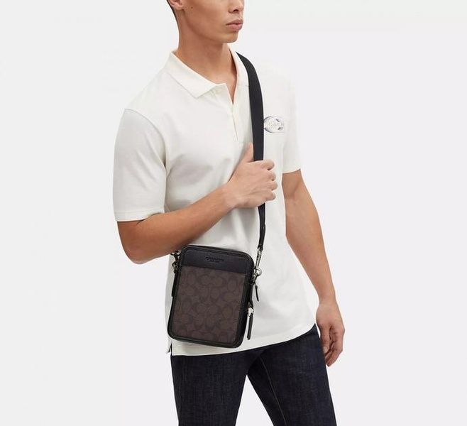 Сумка мужская Coach Sullivan Black Brown 1057 фото