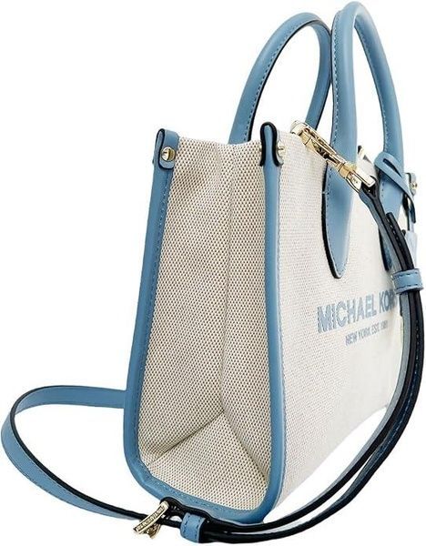 Cумка Michael Kors MK Mirella Small Shopper Top Zip Crossbody Bag Chambray Blue 196163094267 фото
