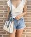 Cумка Michael Kors MK Mirella Small Shopper Top Zip Crossbody Bag Chambray Blue 196163094267 фото 4
