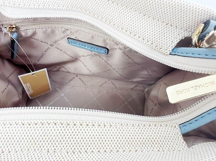 Cумка Michael Kors MK Mirella Small Shopper Top Zip Crossbody Bag Chambray Blue 196163094267 фото