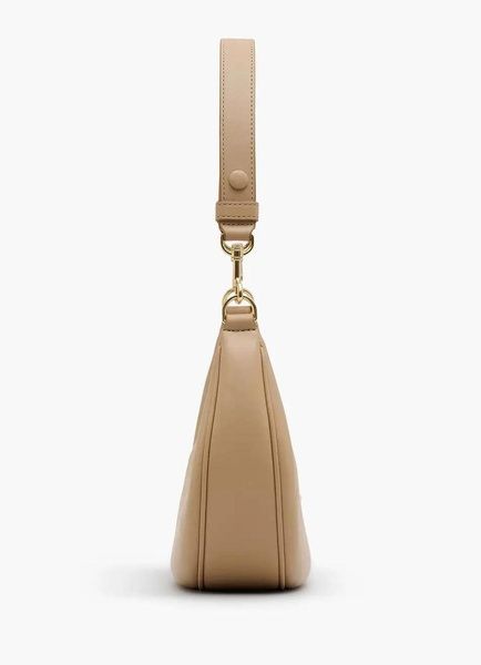 Сумка Marc Jacobs The Curve Leather Shoulder Bag коричнева 1028 фото