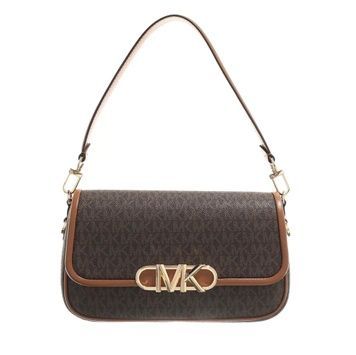 Сумка женская кожаная Michael Kors Parker Medium Leather коричневая (0037) 196163506555 фото